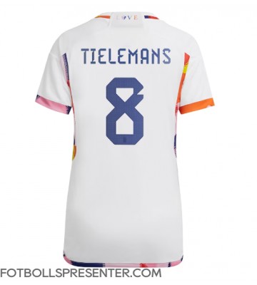 Belgien Youri Tielemans #8 Borta Matchtröja Dam VM 2022 Kortärmad